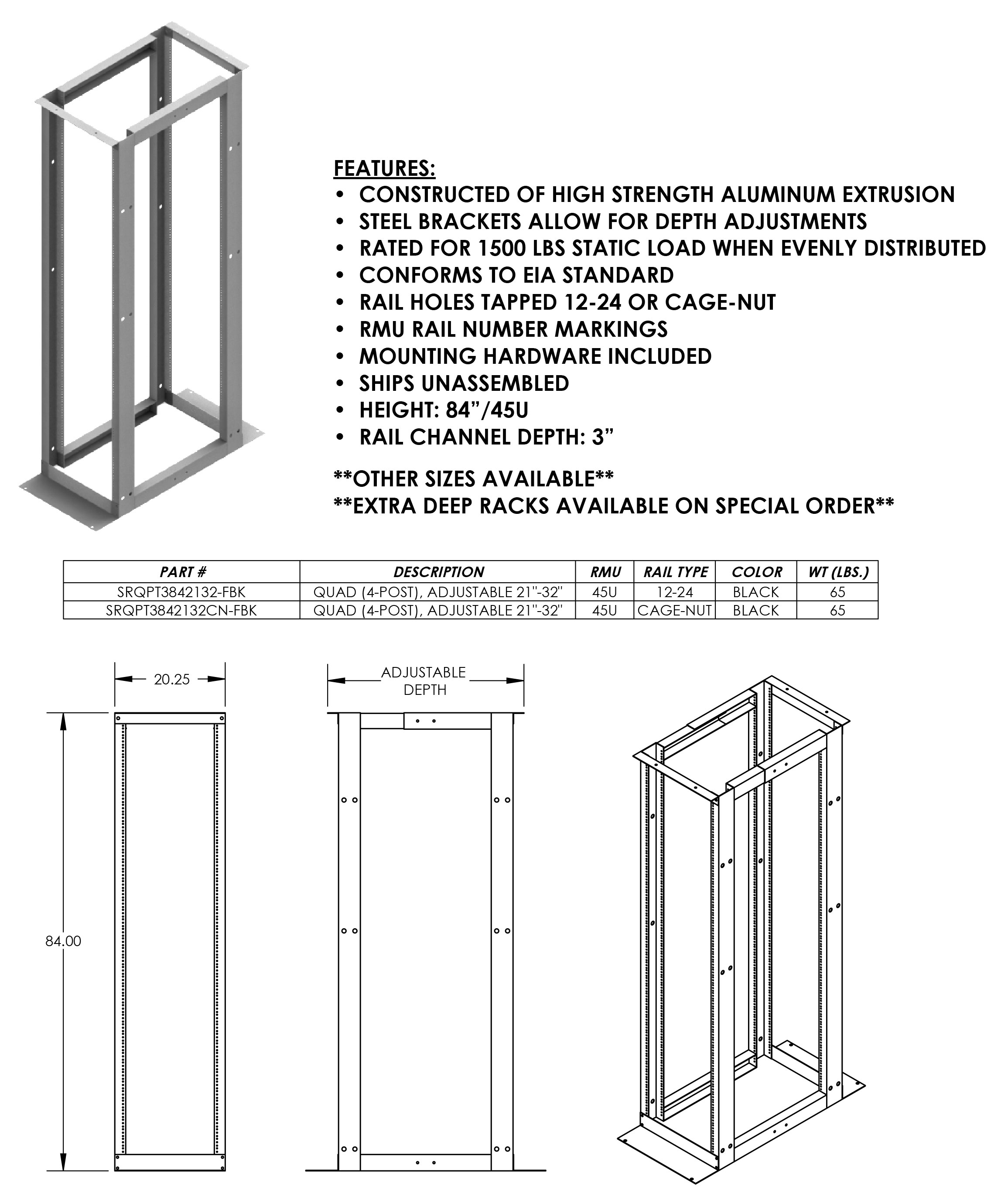 Quad (4 Post) Racks