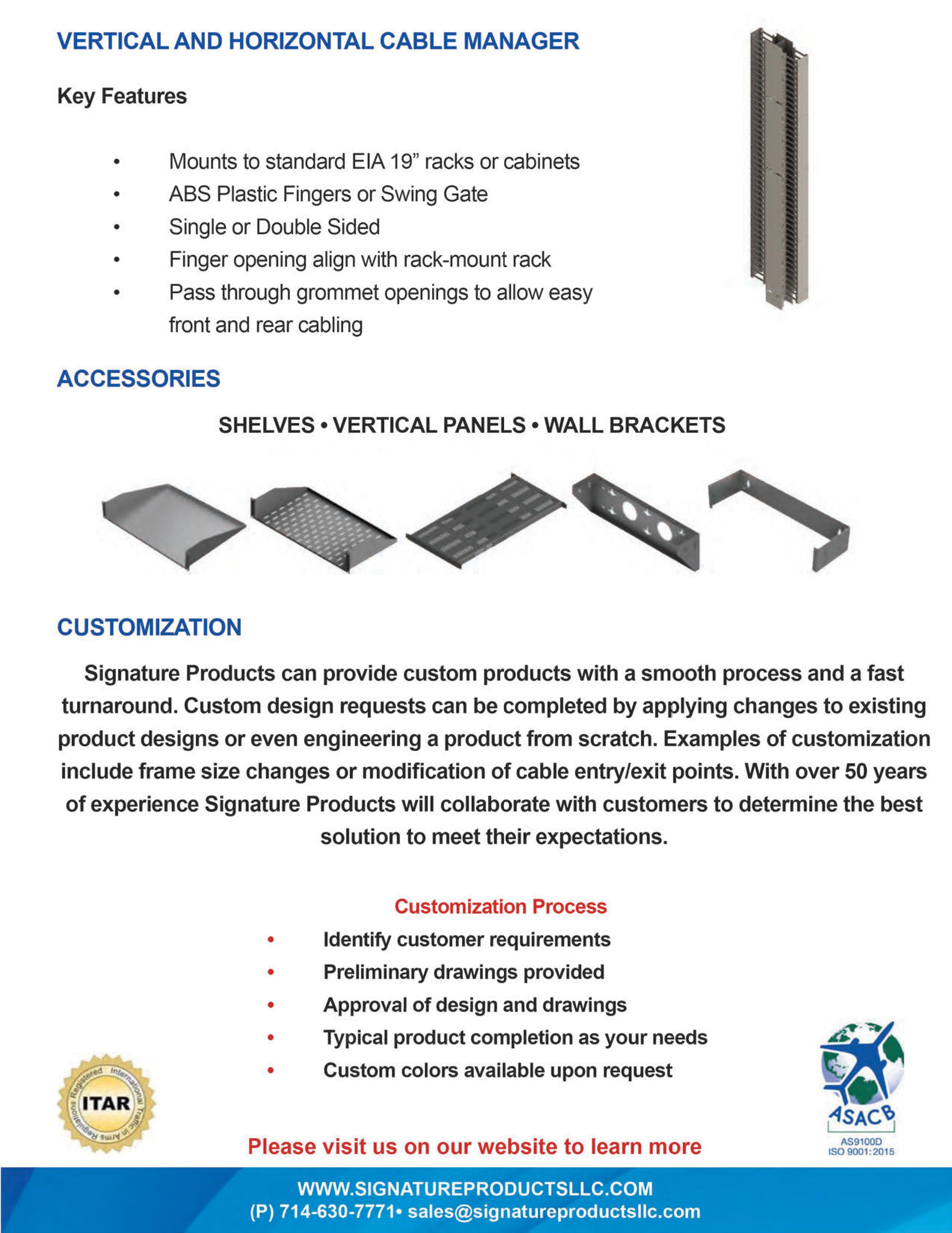 Signature Products Flyer